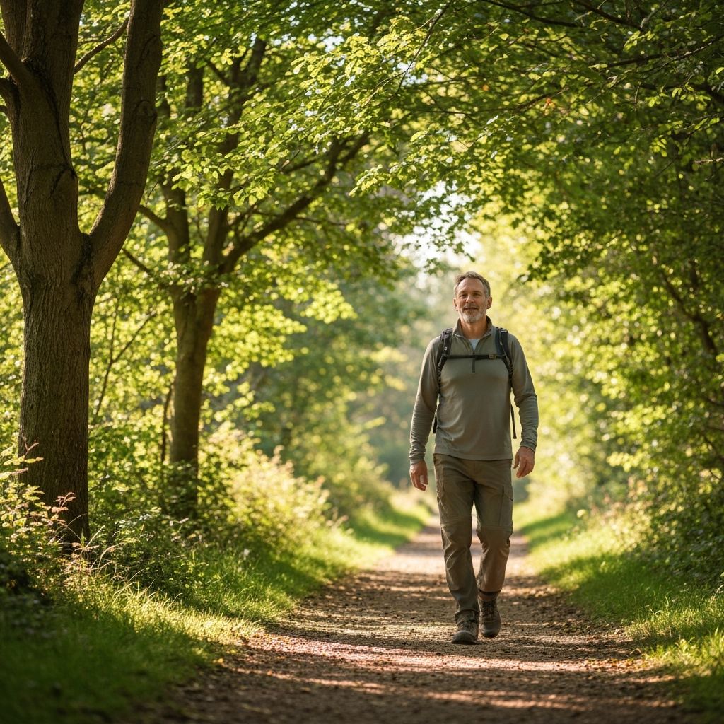Osoba šeta u prirodi